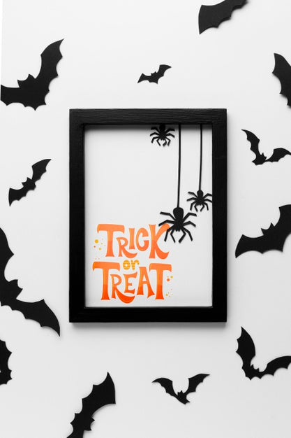 Halloween Day With Trick Or Treat Message Psd