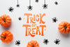 Halloween Frame With Pumpkins And Spiders Psd