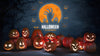 Halloween Is Coming Mock-Up With Scary Pumpkins Psd