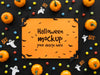 Halloween Mock-Up With Paper Ghost Psd