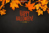 Halloween Mockup With Autumn Leaves Psd