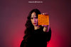 Halloween Mockup With Girl Holding A Card Psd