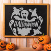 Halloween Mockup With Slate Concept Psd