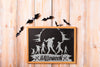 Halloween Mockup With Slate Concept Psd