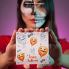 Halloween Mockup With Vampire Showing Card Psd