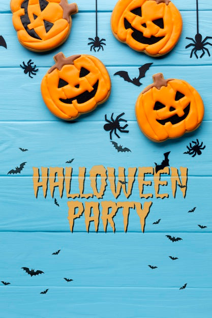Halloween Party With Sweet Treats Psd