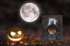 Halloween Season Arrangement With Horror Movie Poster Mock-Up Psd