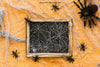 Halloween Slate Mockup With Ants And Spider Psd