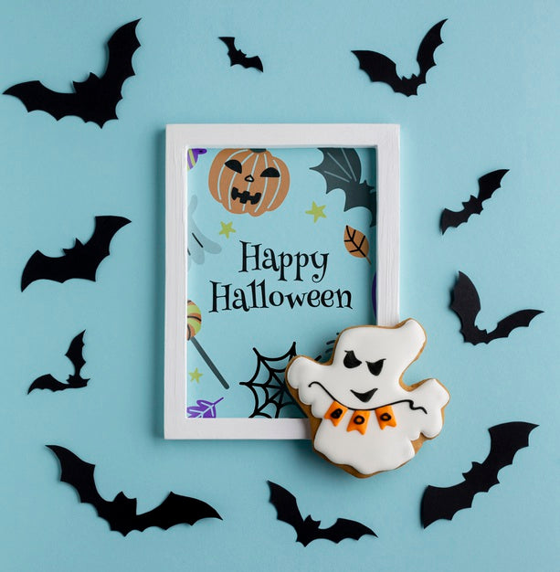 Halloween Sweet Treats And Frame Psd
