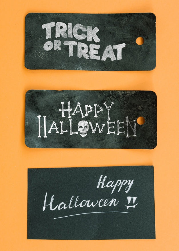 Halloween Tag Mockup Psd