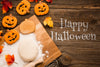 Halloween Treats Dough And Baking Process Psd