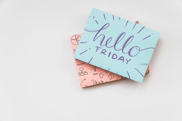 Hand Drawn Cards Mockup Psd