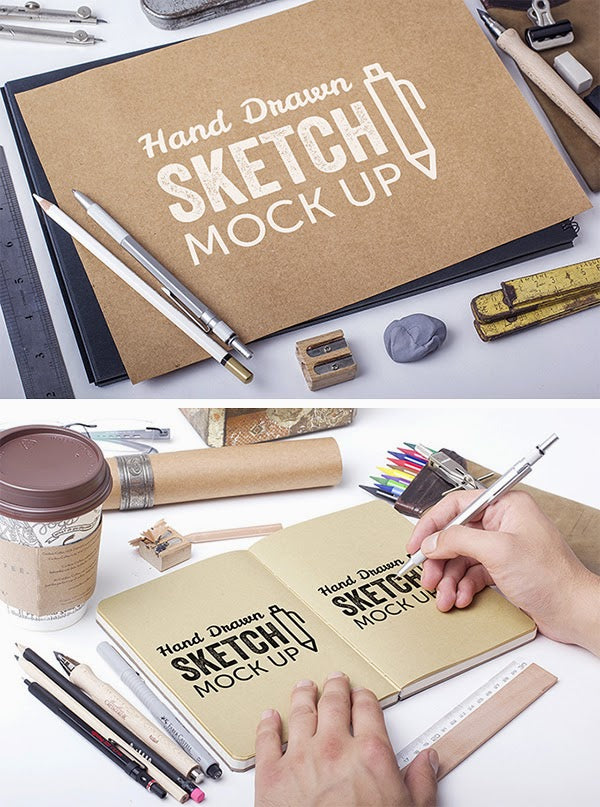 Hand Drawn Sketch Mockups