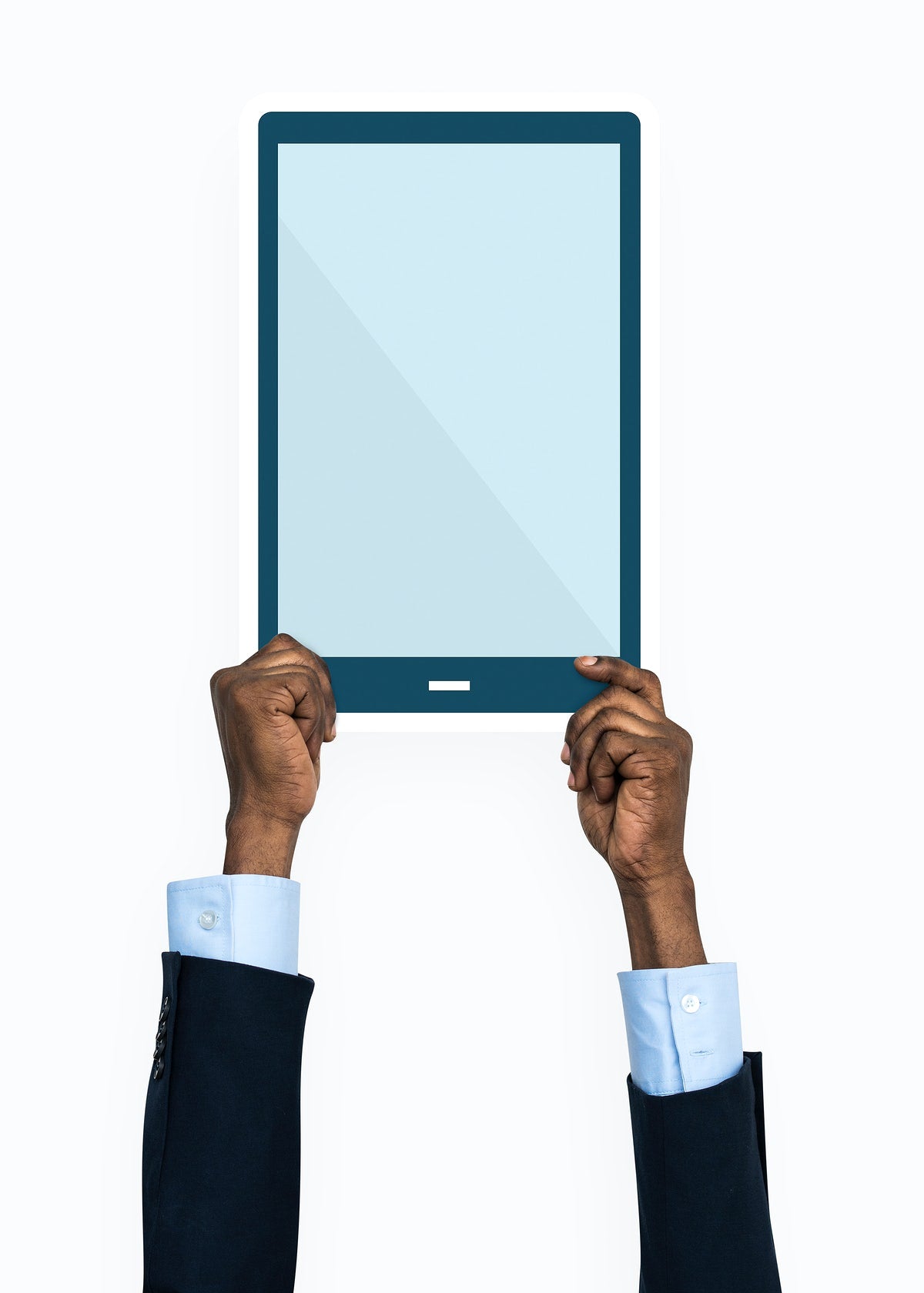 Hand Holding A Digital Tablet