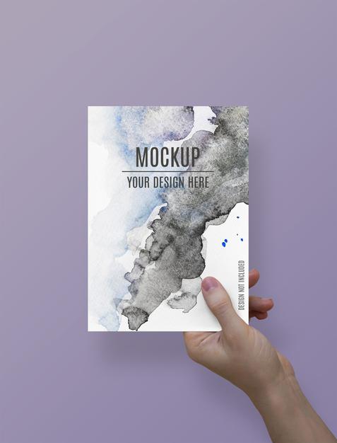 Hand Holding A Paper Sheet Mockup Psd