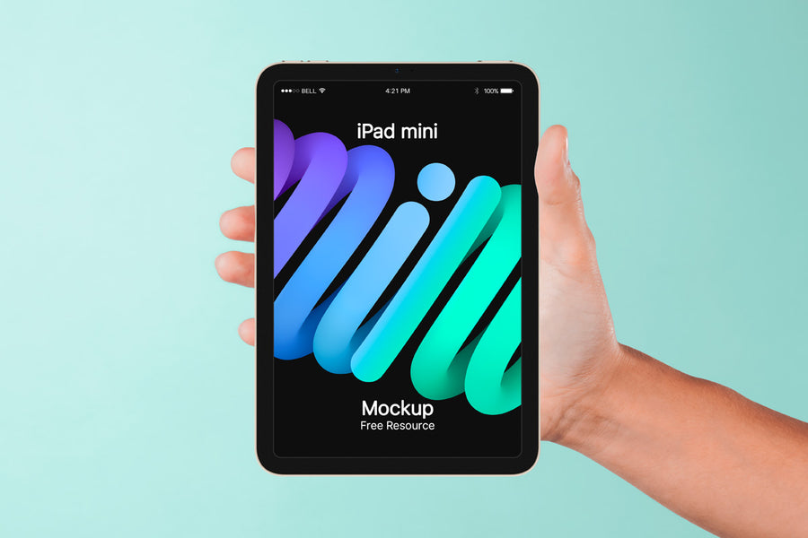 Hand Holding Psd Ipad Mini Mockup