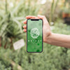 Hand Holding Smartphone Mockup With Gardening Concept Psd