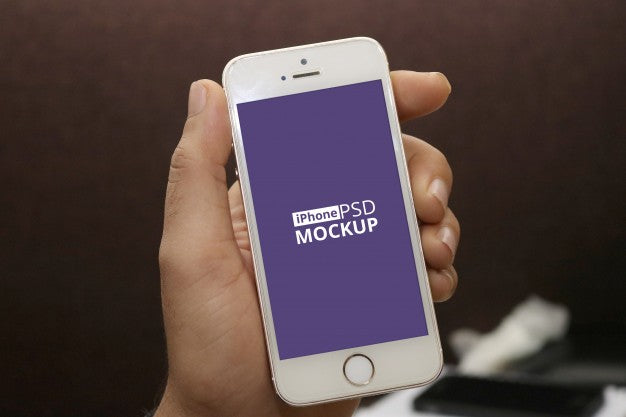 Hand Holding Smartphone Psd