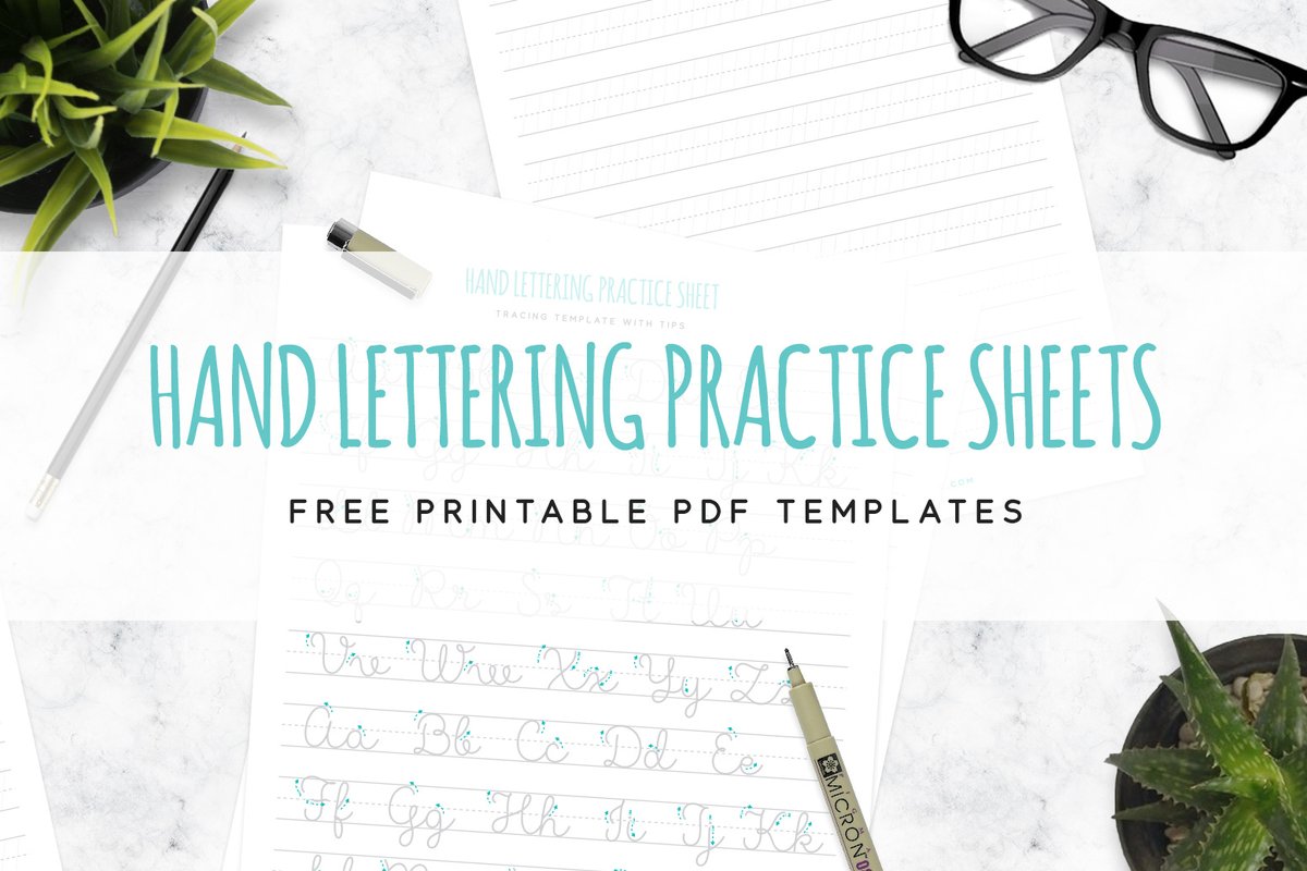 Hand Lettering Practice Sheets