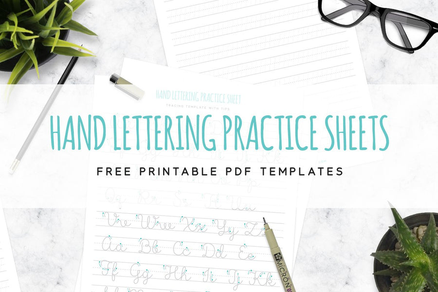 Hand Lettering Practice Sheets