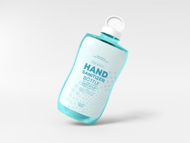 Hand Sanitizer Bottle Mockup Psd