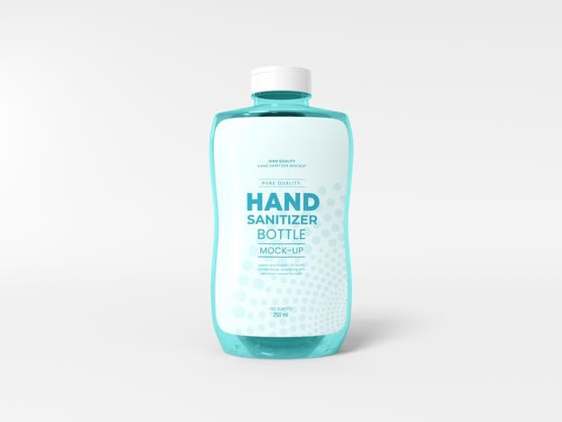 Hand Sanitizer Bottle Mockup Psd