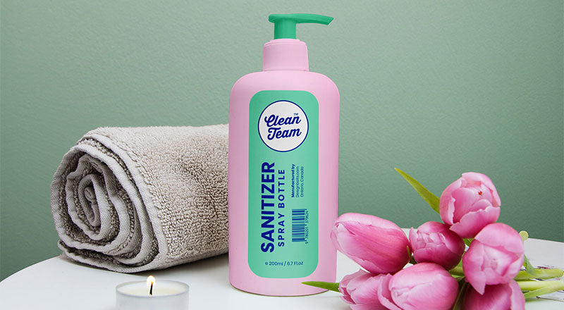 Hand Sanitizer Spray Bottle Mockup Psd