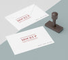 Hand Stamp With Handle Mock-Up Psd