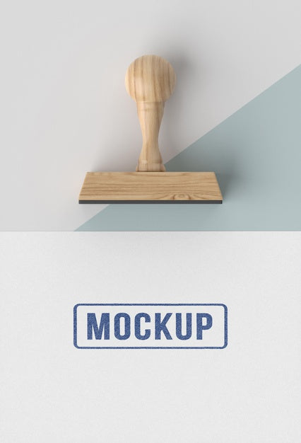 Hand Stamp With Handle Mock-Up Psd