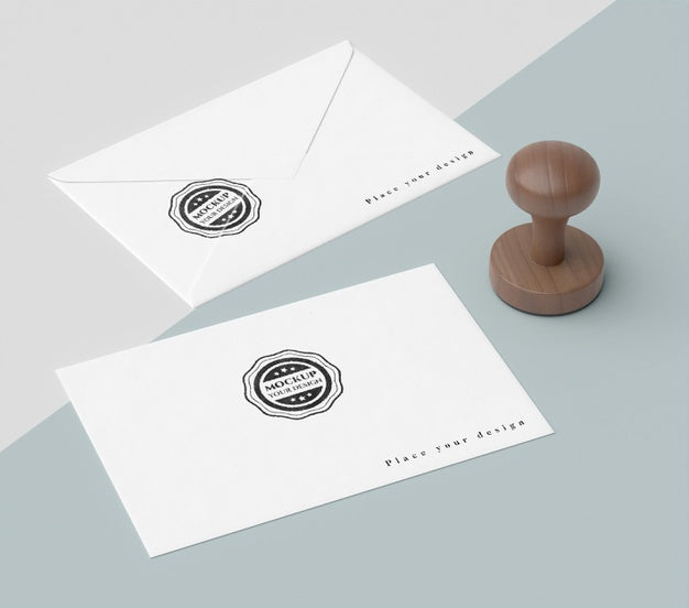 Hand Stamp With Handle Mock-Up Psd