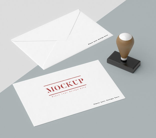 Hand Stamp With Handle Mock-Up Psd