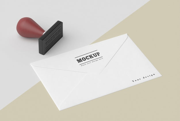 Hand Stamp With Handle Mock-Up Psd