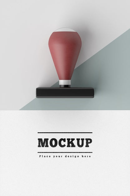 Hand Stamp With Handle Mock-Up Psd