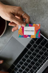 Handing Out A Business Card Mockup