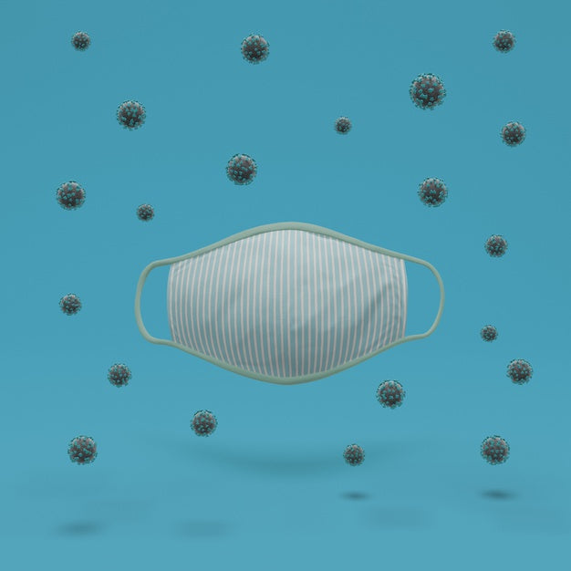 Handmade Face Mask With Mock-Up Concept Psd