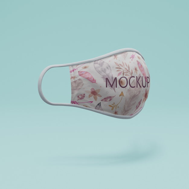 Handmade Face Mask With Mock-Up Concept Psd