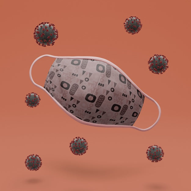 Handmade Face Mask With Mock-Up Concept Psd