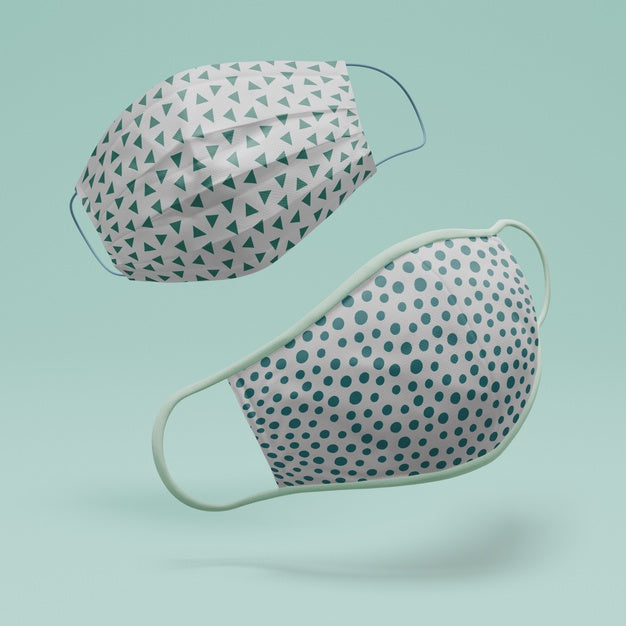 Handmade Face Masks With Mock-Up Concept Psd