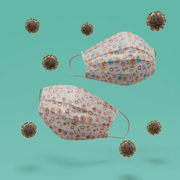 Handmade Face Masks With Mock-Up Psd