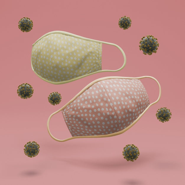 Handmade Face Masks With Mock-Up Psd