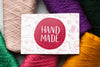 Handmade Mock-Up With Colorful Thread Psd