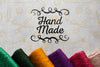 Handmade Mock-Up With Knitting Thread Psd