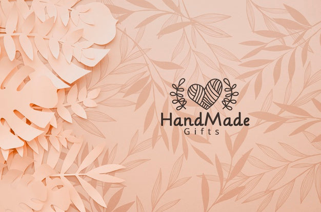 Handmade Paper Plants With Monstera And Palm Leaves Psd