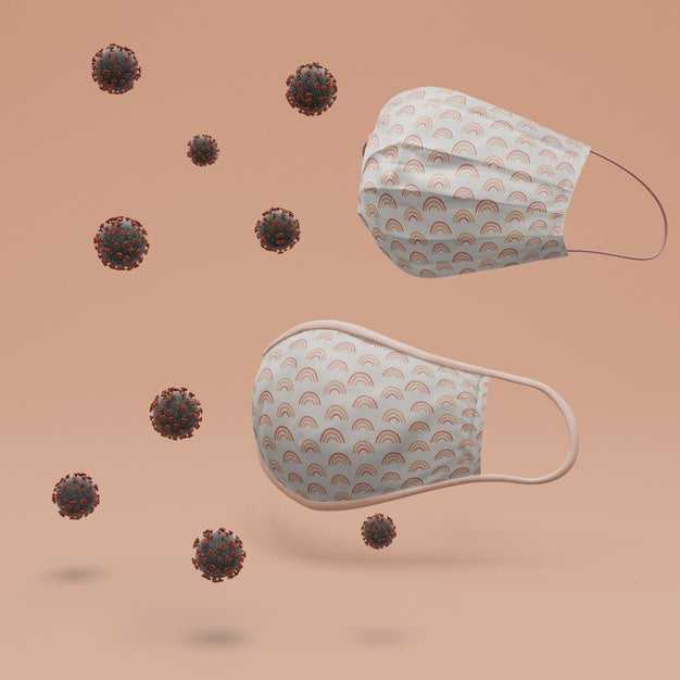 Handmade Prevention Masks With Mock-Up Psd