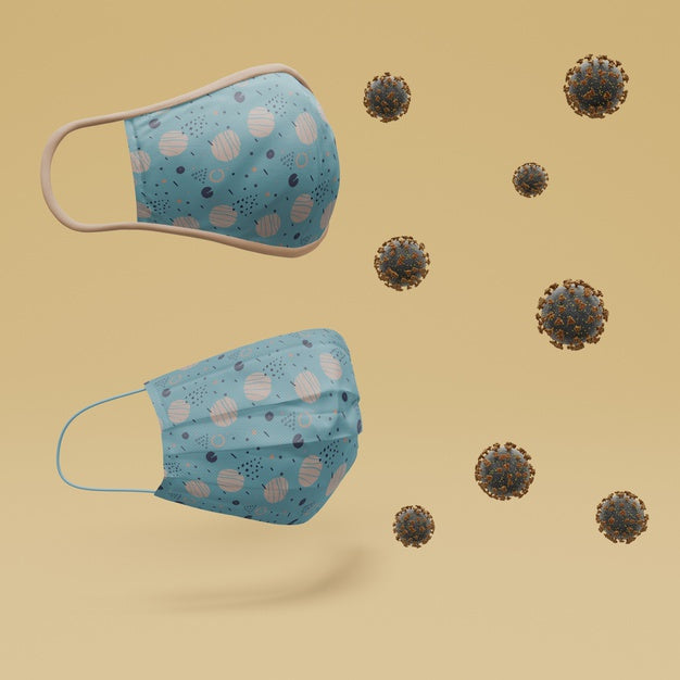 Handmade Prevention Masks With Mock-Up Psd