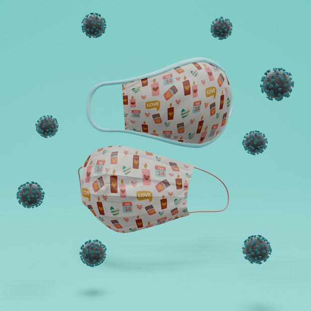 Handmade Prevention Masks With Mock-Up Psd