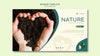Hands Creating A Heart Shape Out Of Soil Banner Template Psd