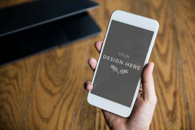 Hands Holding Mobile Phone Psd