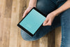 Hands Holding Tablet Mockup Psd