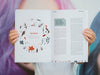Hands Showing Pages Of A Mock Up Magazine Psd